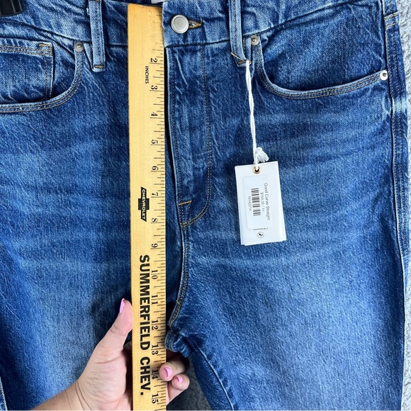 Good American NWT Good Curve Straight High Rise Medium Wash Jeans Size 14/32 - Picture 5 of 16